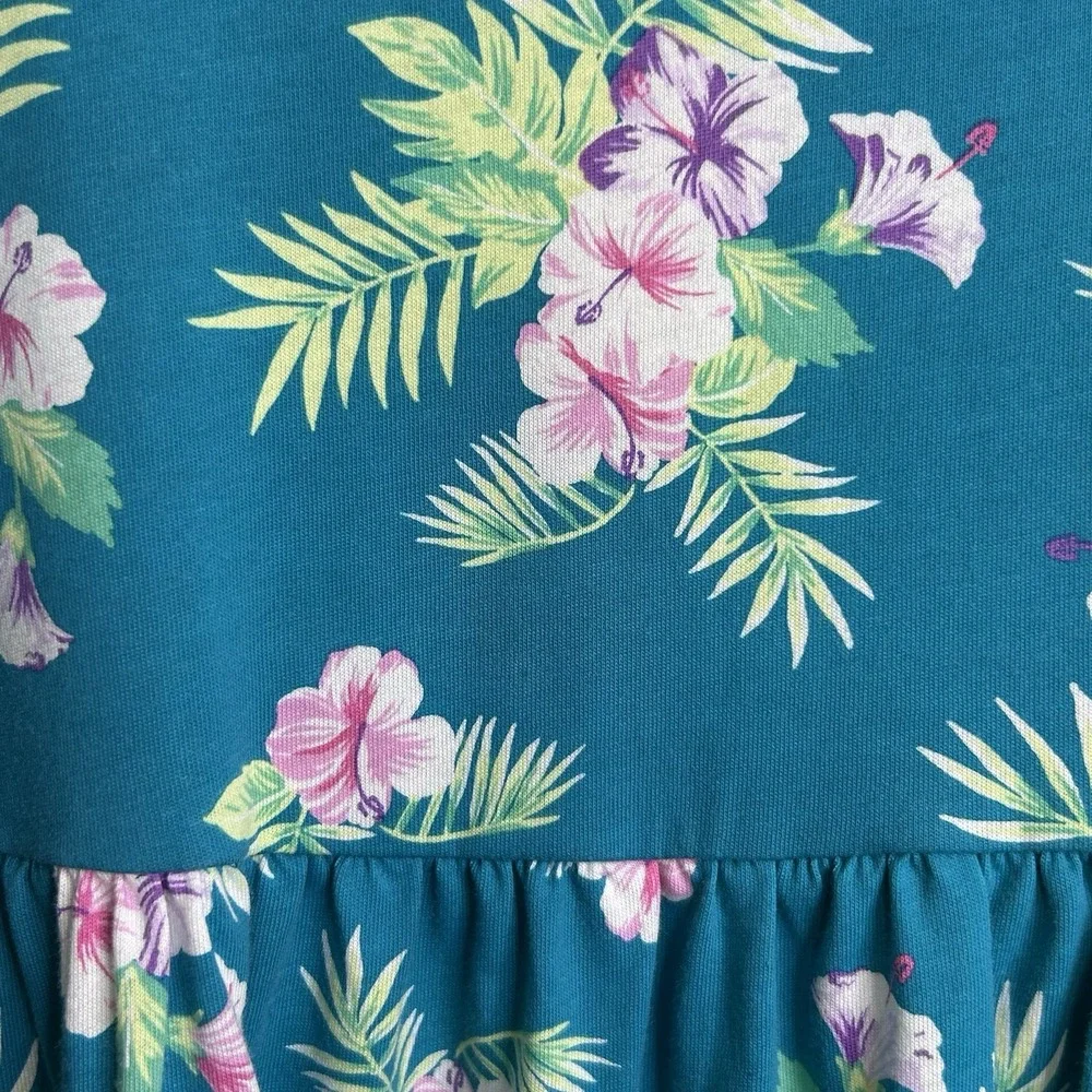 Children's Place Everyday Dress Girls XL 14 Floral Tropical Tank Dress READ**